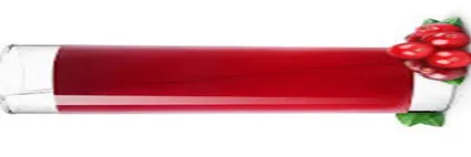 very long image of cranberry juice in a cup